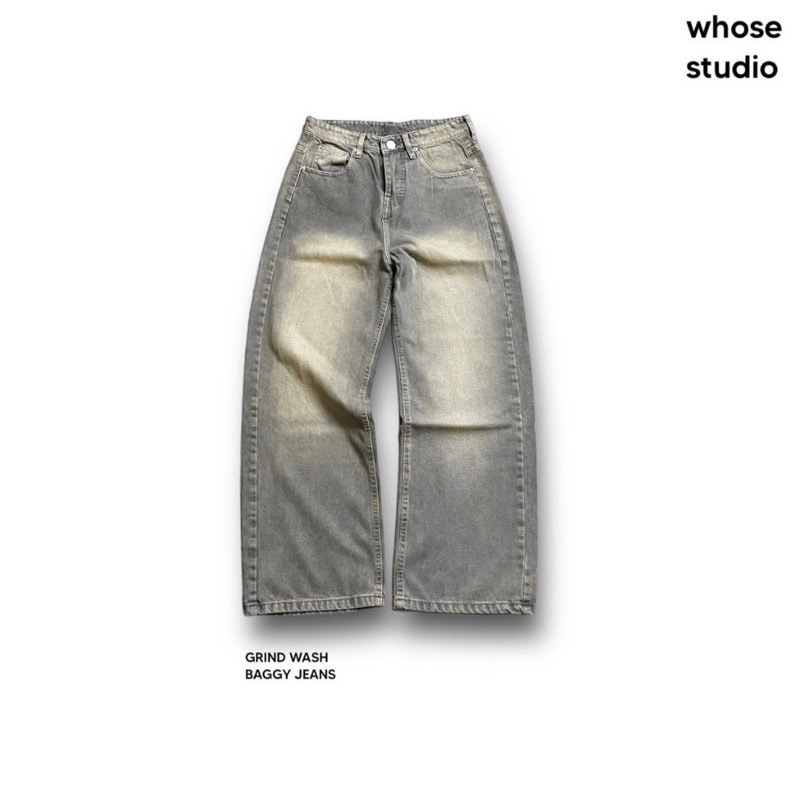 GRIND WASH BAGGY JEANS - Quần jeans wash Whose 1093