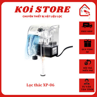Máy lọc thác XP-06 trong suốt có lọc váng hút mặt dùng cho bể cá cảnh mini