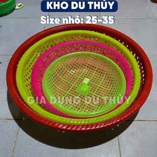 Rổ nhựa cạn size nhỏ 25-35 cm phù hợp bày trái cây, phơi khô nhựa PP chính phẩm thương hiệu Tý Liên - XỊA TÝ LIÊN