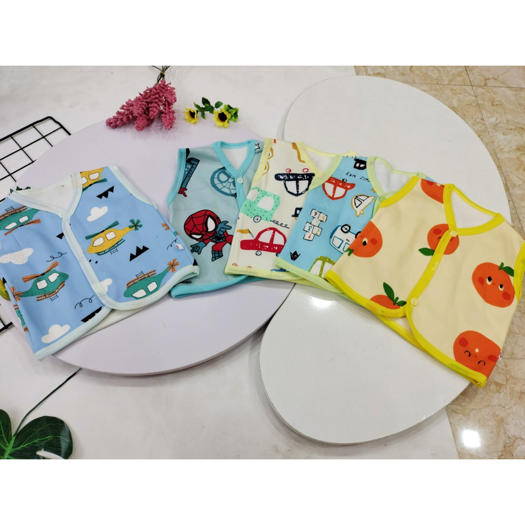 Áo gile nỉ bông cho bé trai và bé gái từ 3-12kg, chất áo ghile lót bông lót lông ấm áp cho bé - GLNB080