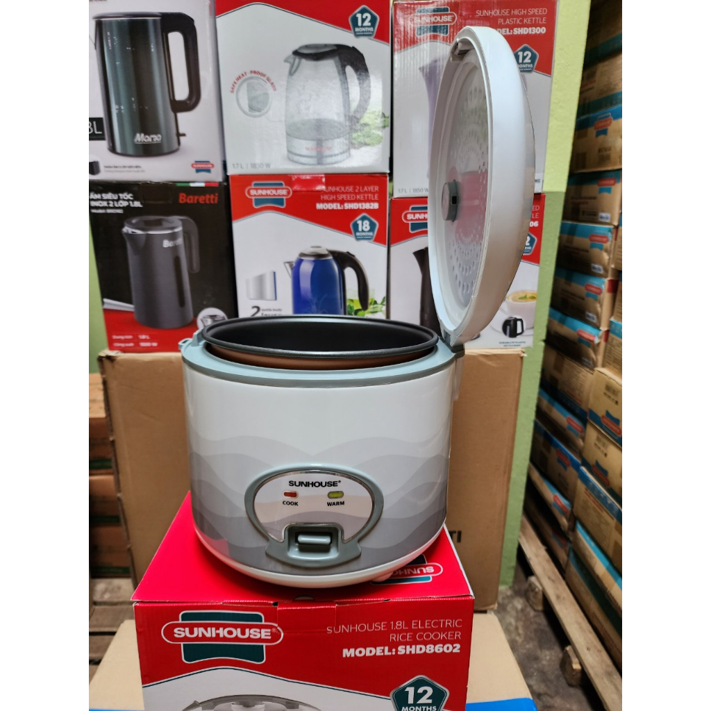 Nồi cơm điện 1.8L SUNHOUSE SHD8602, Hàng Chính hãng, Bảo hành 12 tháng
