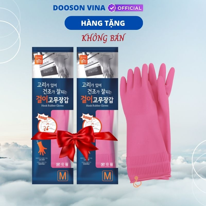 Hàng Tặng Không Bán - Găng tay cao su tự nhiên cao cấp Hàn Quốc Size M