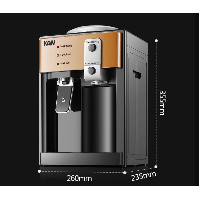 Cây Nước Nóng Lạnh Mini KAW Làm Nước Nóng Lạnh Cực Nhanh - Bảo Hành Chính Hãng