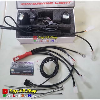 [LẬP 79 CENTER] Combo Đèn Trợ Sáng Bi cầu Mini F1 kèm mạch on off đơn giản