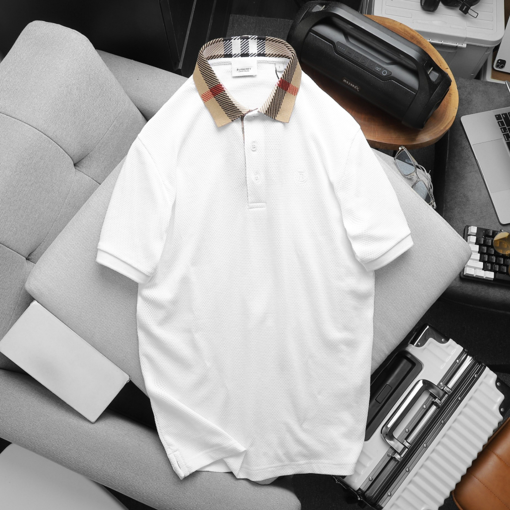 Áo Polo Nam BBR Ngắn Tay New Arrival PL10, Form slim, vải Cotton gai pique, mền mịn, Hàng VNXK