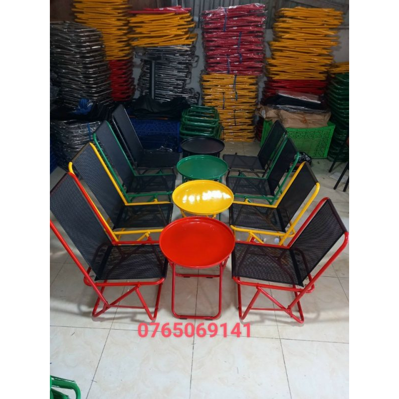 Ghế xếp lò xo, ghế cafe