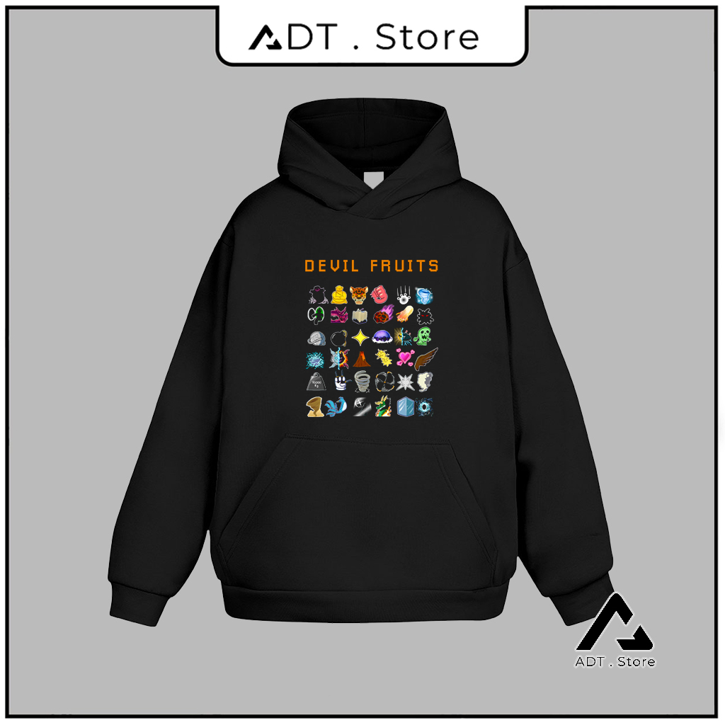 Mẫu Áo Hoodie ADTStore x Games Blox Fruits in 2 mặt cực HOT