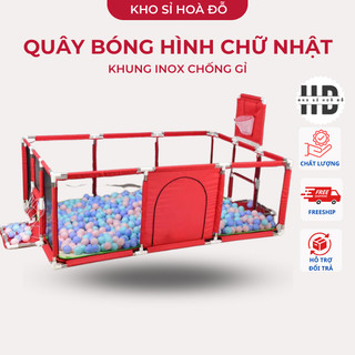 Quây bóng hình chữ nhật khung inox chống ri cao cấp_KHO SỈ HOA ĐỖ
