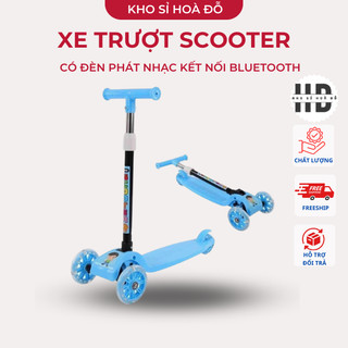 Xe trượt scoter có đèn cho bé từ 3-6 tuổi cao cấp_kho sỉ hoa đỗ