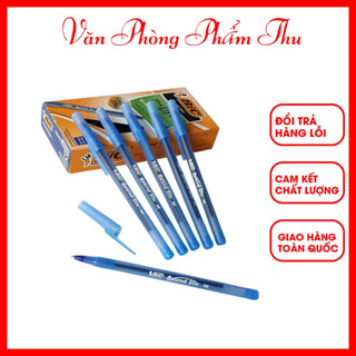 Bút bic round stic m ball pen, nét bút 1.0mm giống paper mate bic mỹ bút viết cực êm. made in mexico.