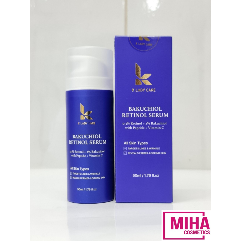 Tinh Chất Serum Dưỡng Trắng Phục Hồi Da Retinol Bakuchiol 2% K Lady Care 50ml Hàn Quốc