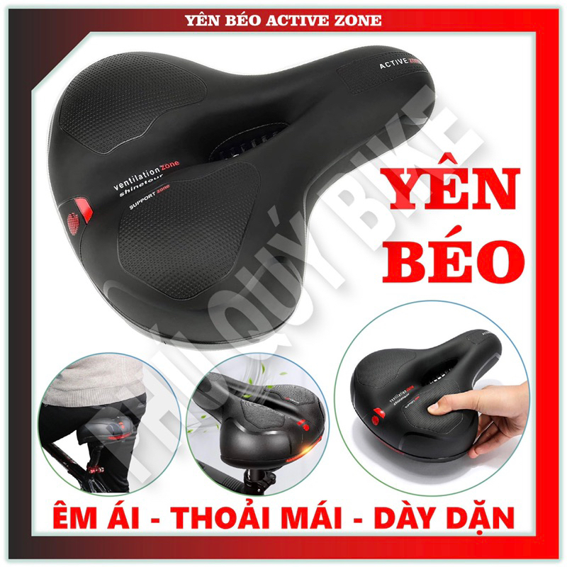 Yên Béo Xe Đạp Êm Ái Chống Nước Có Lỗ Thoáng Khí Phù Hợp Với Mọi Xe Đạp MTB Địa Hình