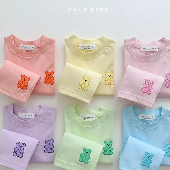 DailyBebe Set bộ cộc Jelly Bear Hàn Quốc cho bé (Best choice)