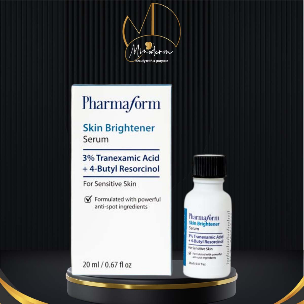 Serum Pharmaform Skin Brightener 3% Tranexamic acid + 5% Niacinamide làm mờ vết nám, làm sáng và đều màu da 20ml