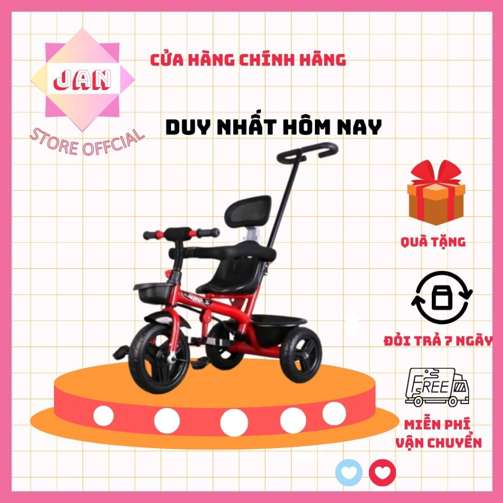 Xe ba bánh có cán 306 mẫu mới