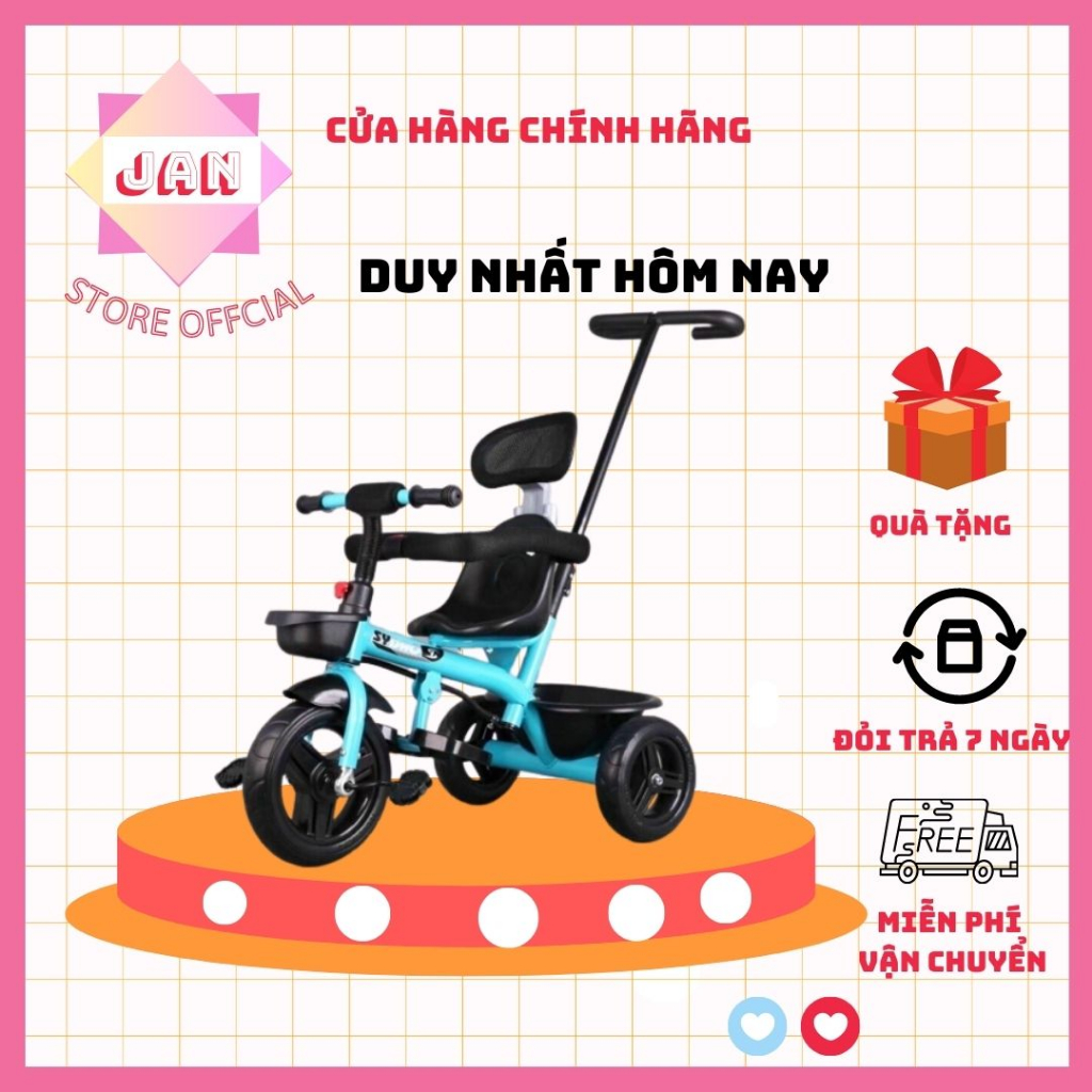 Xe ba bánh có cán 306 mẫu mới