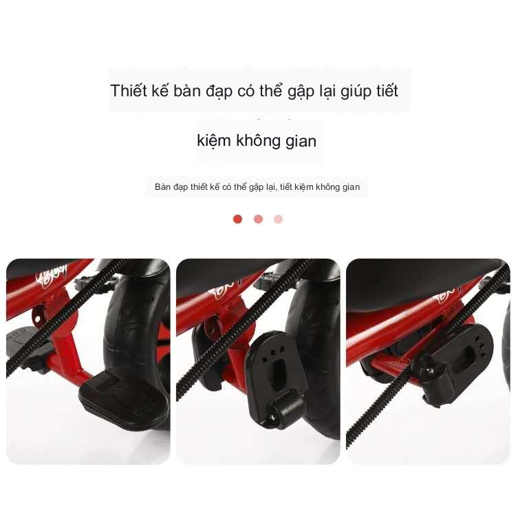 Xe ba bánh có cán 306 mẫu mới