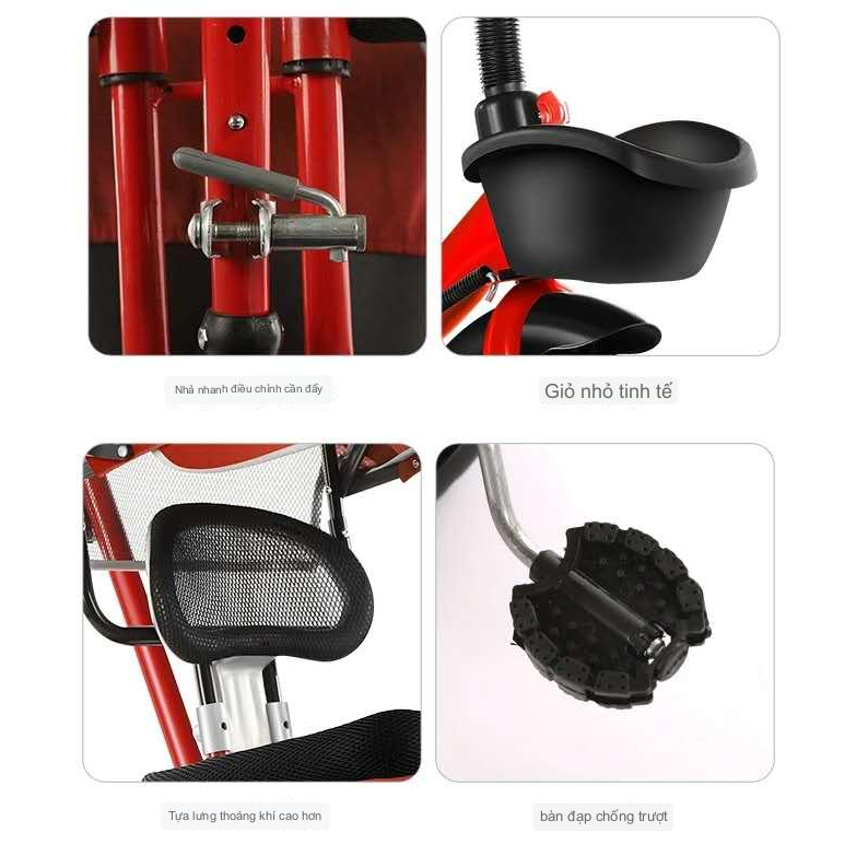 Xe ba bánh có cán 306 mẫu mới