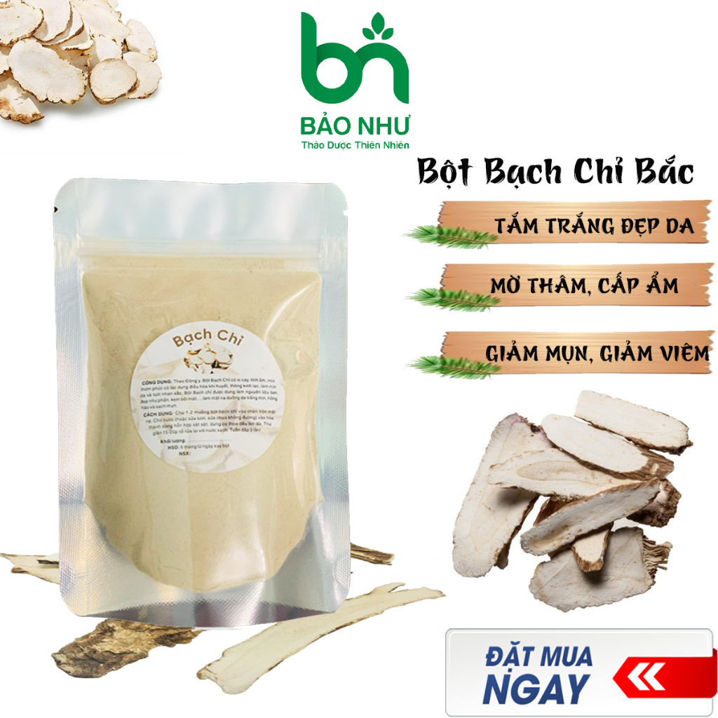 500gr bột bạch chỉ nguyên chất dưỡng trắng da