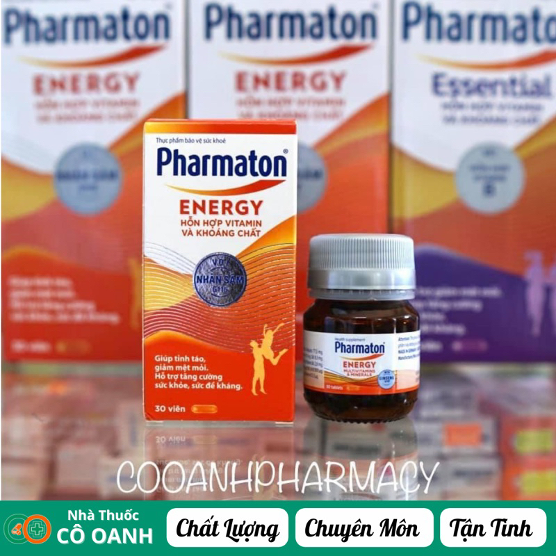(CHÍNH HÃNG) Pharmaton Energy bổ sung năng lượng chai 30 viên
