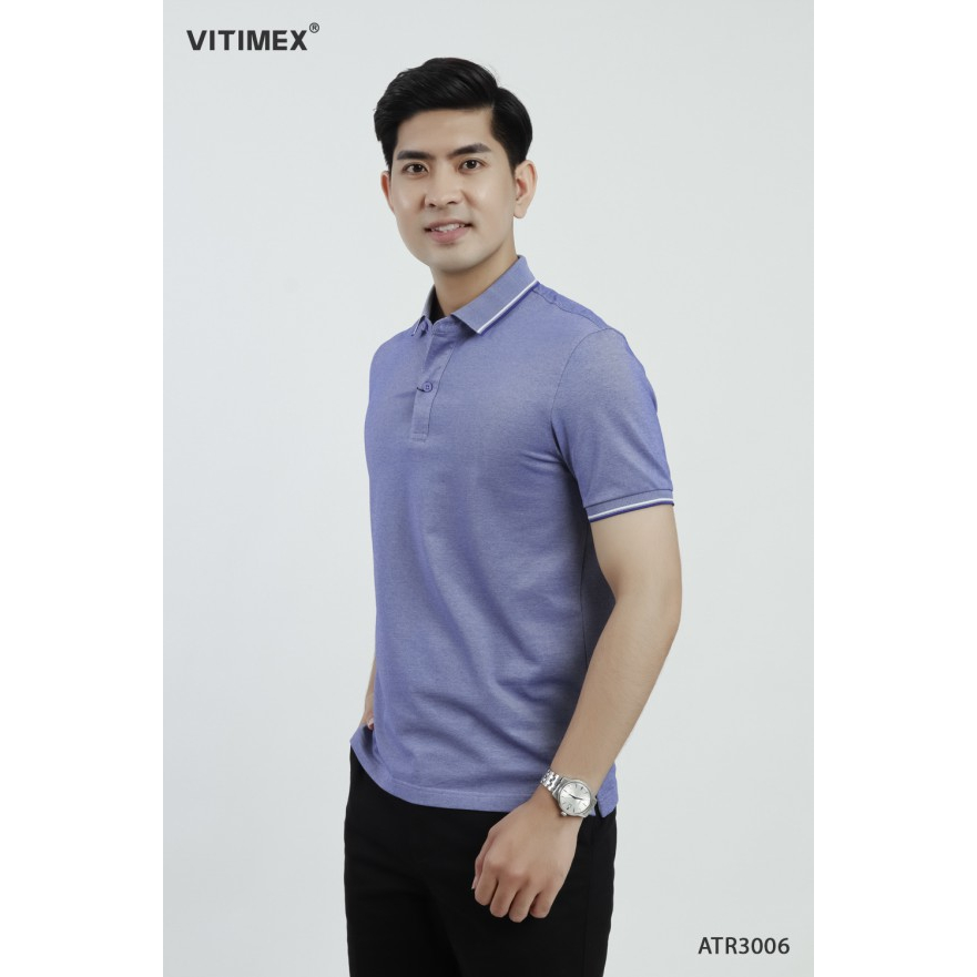 Áo thun nam Polo VITIMEX sợi Tre mềm mượt thoáng khí ATR3006