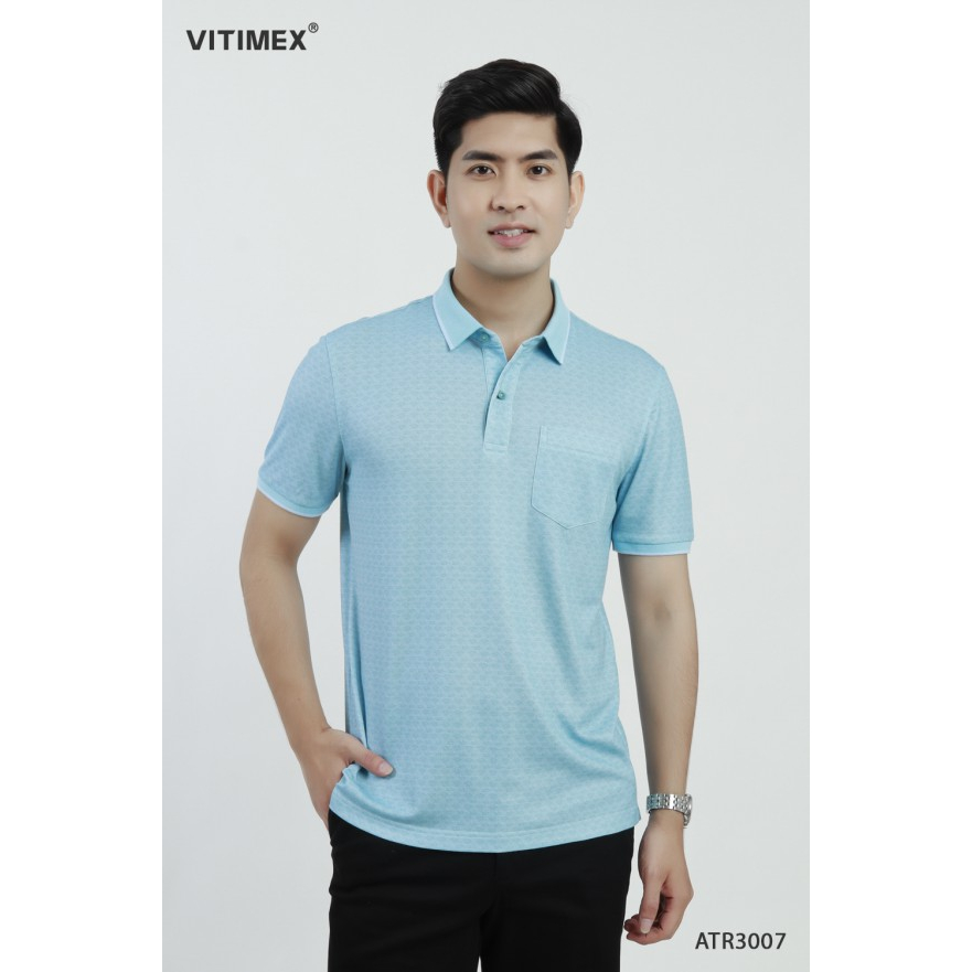 Áo thun nam Polo VITIMEX sợi Tre mềm mượt thoáng khí ATR3007