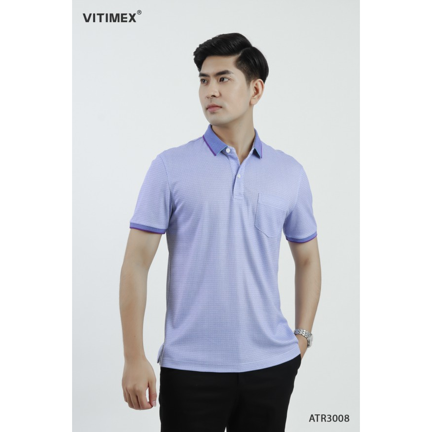 Áo thun nam Polo VITIMEX sợi Tre mềm mượt thoáng khí ATR3011