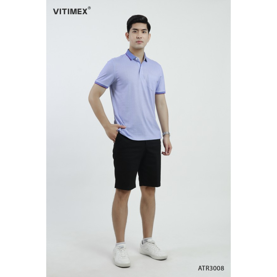 Áo thun nam Polo VITIMEX sợi Tre mềm mượt thoáng khí ATR3011