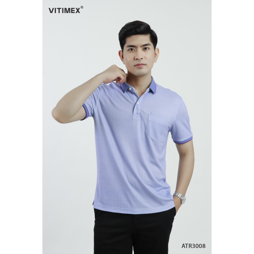 Áo thun nam Polo VITIMEX sợi Tre mềm mượt thoáng khí ATR3011