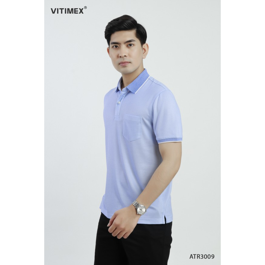 Áo thun nam Polo VITIMEX sợi Tre mềm mượt thoáng khí ATR3009