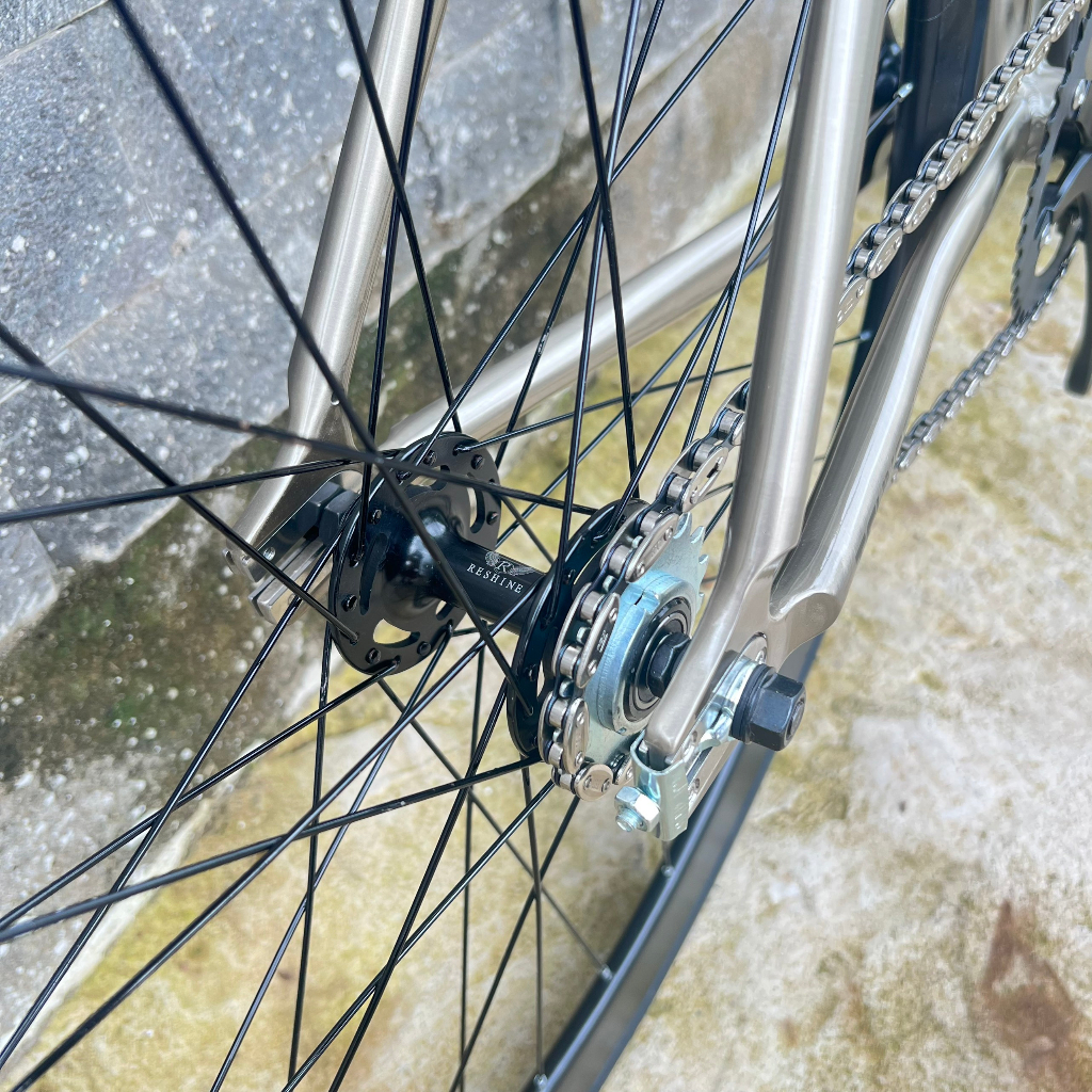 Xe đạp fixed gear TSUNAMI SNM100 cơ bản - Màu Silver Gold