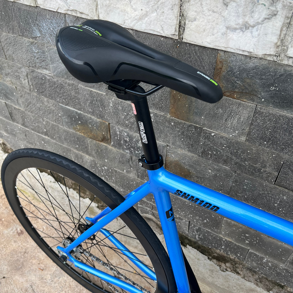 Xe đạp fixed gear TSUNAMI SNM100 cơ bản - Xanh dương nhạt