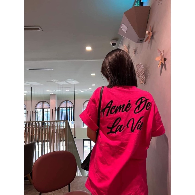 TEE ADLV HỒNG CHỮ NGHIÊNG