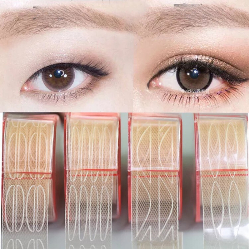 Kích mí, Set 4 món kích mí cuộn kèm keo dán chuyên nghiệp cho mắt sụp, mắt một mí, có hơn 200 miếng/ cuộn