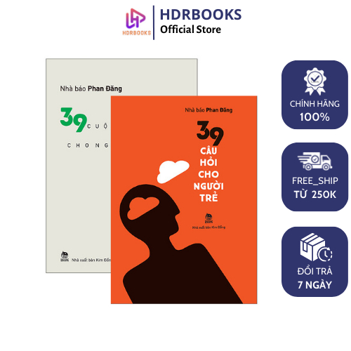 Sách  - Combo 2Q- 39 Câu Hỏi Cho Người Trẻ + 39 Cuộc Đối Thoại Cho Người Trẻ - Nhà Báo Phan Đăng - Kim Đồng