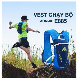 Vest chạy bộ/trail thể thao 5.5l chính hãng aonijie e885 phụ kiện chạy bộ, chạy trail, leo núi, trekking