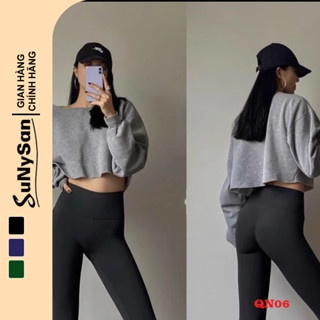 Quần Legging Bó Nữ  Dài Mặc Trong Mặc Thể Thao SUNYSAN QN06