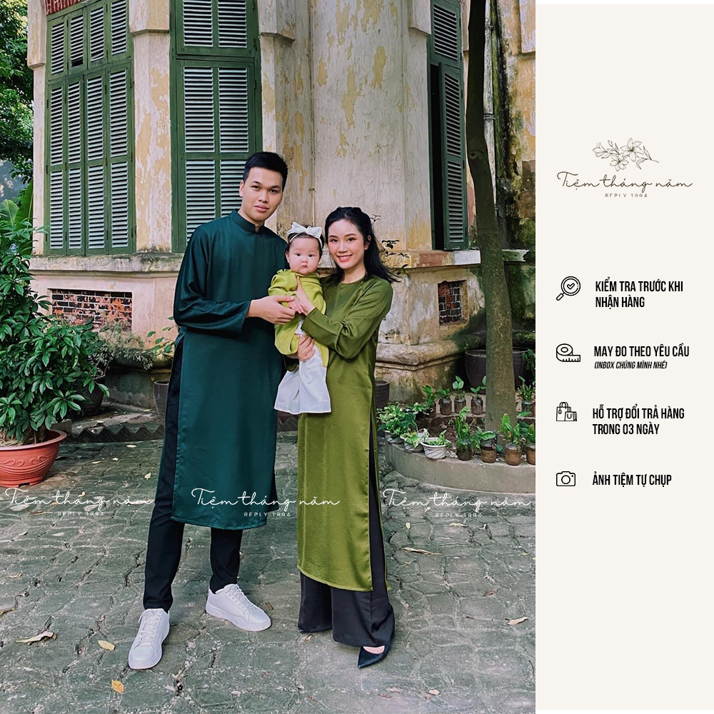 Áo dài Nam - Dáng suôg xưa, chất lụa Tây thi