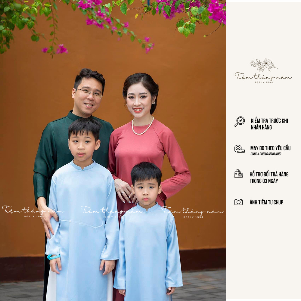 Áo dài Nam - Dáng suôg xưa, chất lụa Tây thi