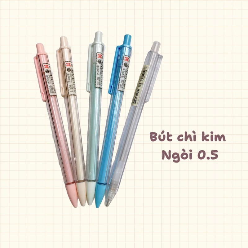Combo bút chì kim  TM01688 Màu pastel 0.5 Bút chì bấm văn phòng phẩm - Tiệm Ốc Sột-BU010
