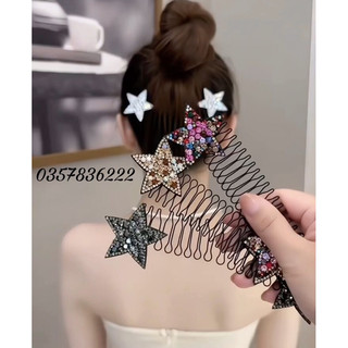 Combo 10 chiếc xược cài tóc ngôi sao đủ 5 màu