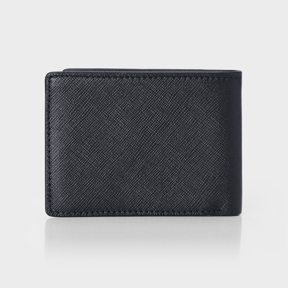 Bóp Ví Nam Da Bò Vân Saffiano Thanh Lịch DFA264