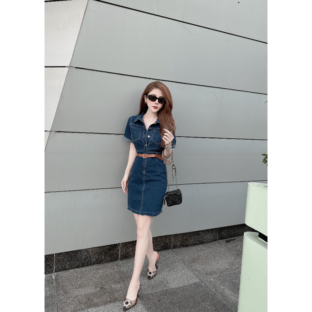 VÁY BÒ / ĐẦM JEAN NỮ MÃ M2 HÀNG QC CAO CẤP