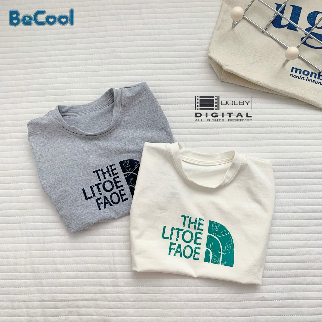 Bộ Cộc Tay Cho Bé Trai, Bé Gái  In Chữ THE LITOE MINKY BABY