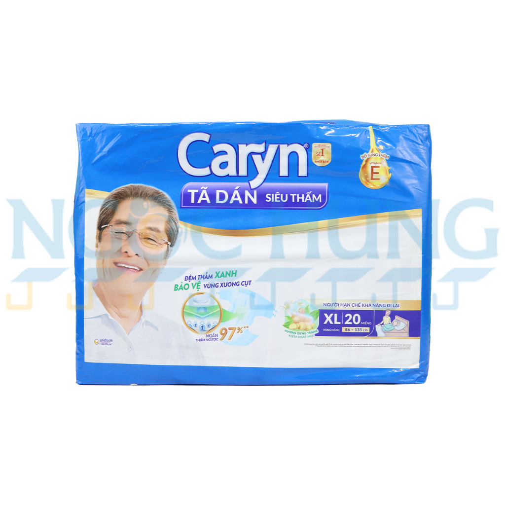 Tã dán Caryn XL20 (vòng hông 86 - 135 cm)