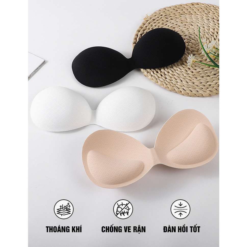 Miếng Mút Rời Siêu Dày 5cm Cao Su Tự Nhiên Không Viền Cho Áo Bra Gym RQN2373