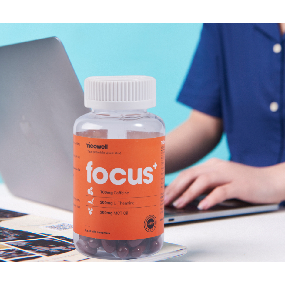 COMBO 2 hộp Viên uống tăng tập trung, tỉnh táo, tăng cường năng lượng NeoWell Focus+