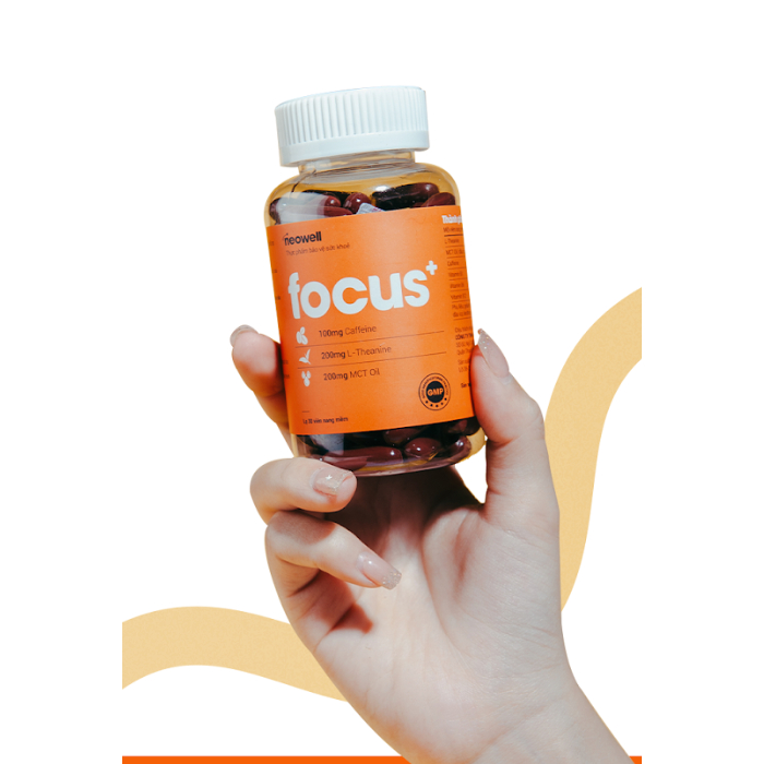 COMBO 2 hộp Viên uống tăng tập trung, tỉnh táo, tăng cường năng lượng NeoWell Focus+