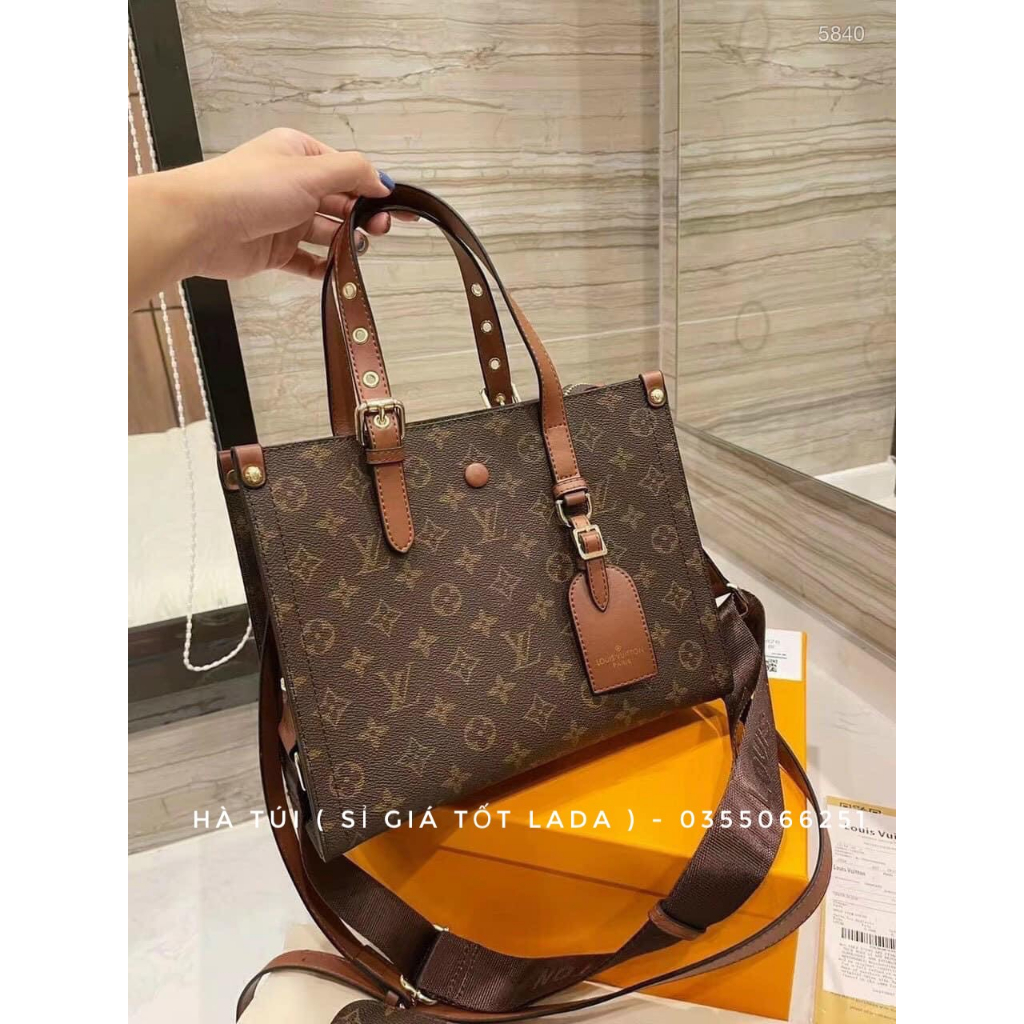 Túi xách Eo vì set 3 món kèm ví nhỏ móc cún Sz 28