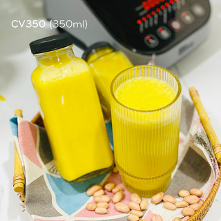 Bộ 8 Chai thủy tinh vuông CV 350ml đựng sữa hạt, nước ép, kombucha nắp nhựa vặn chống tràn.